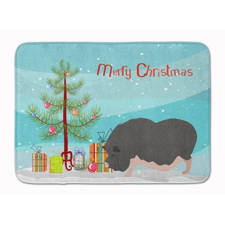 Carolines Treasures Vietnamese Pot-Bellied Pig Christmas Machine Washable Memory Foam Mat BB9308RUG